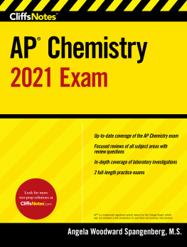 Angela Woodward Spangenberg CliffsNotes AP Chemistry 2021 Exam