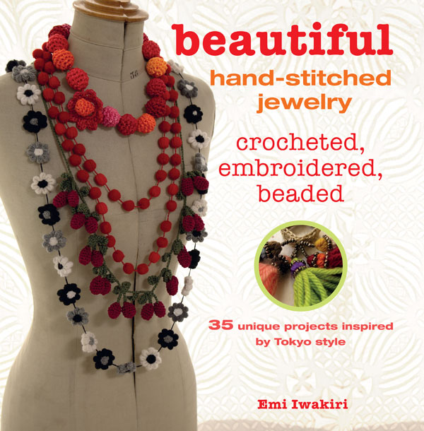 Emi Iwakiri beautiful hand-stitched jewelry crocheted embroidered beaded - photo 1