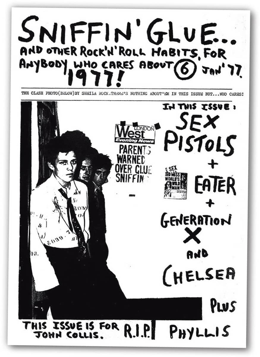 A Sheila Rock photo appeared on a cover of the Sniffin Glue fanzine in 1977 - photo 8