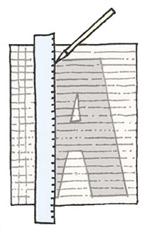 Mark points at in 2cm intervals along the top and bottom of the sheet Join - photo 12