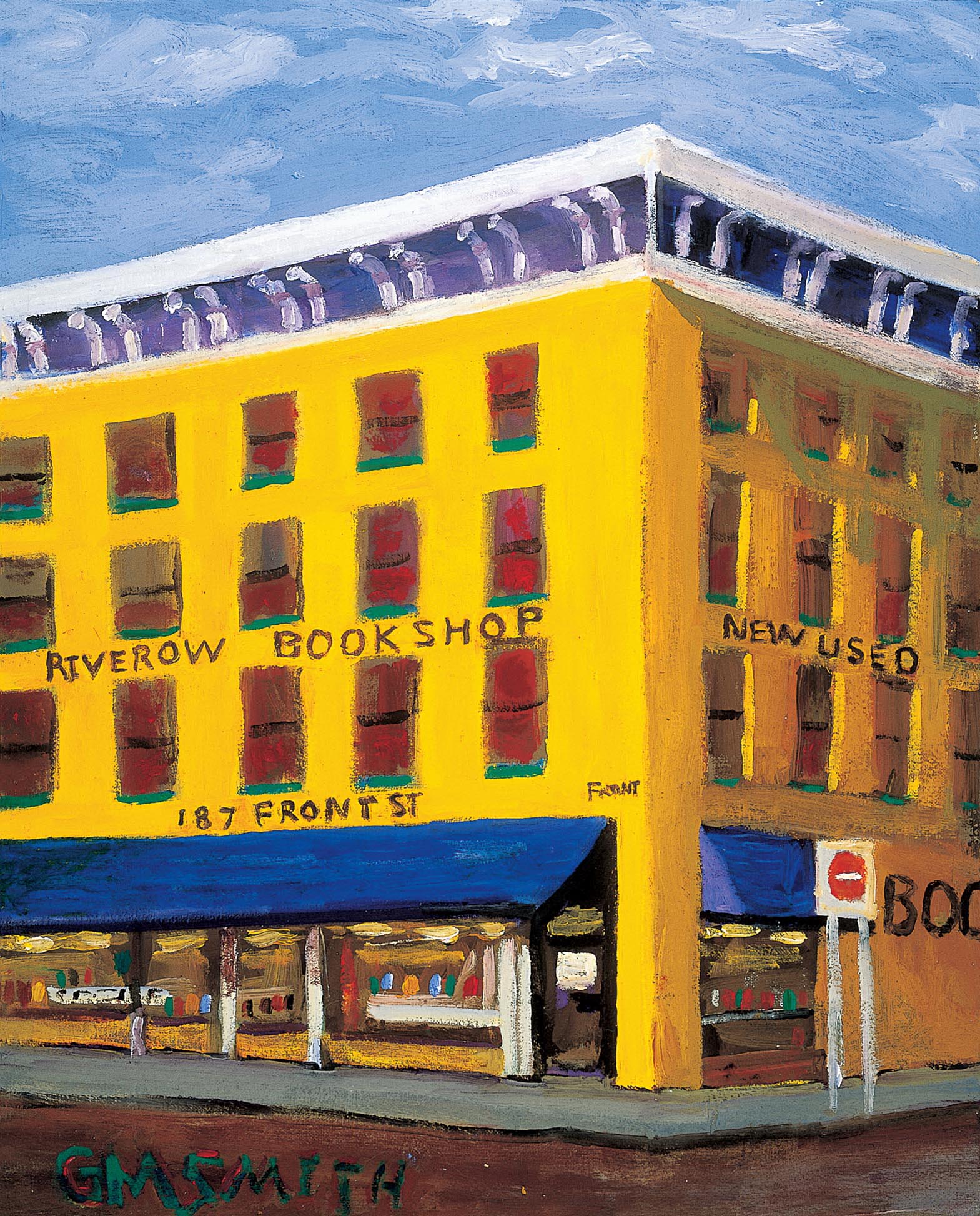 Gibbs M Smith Yellow Bookstore 2005 Oil on linen 16 20 Kramerbooks - photo 7