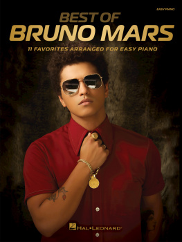 Bruno Mars Best of Bruno Mars Songbook
