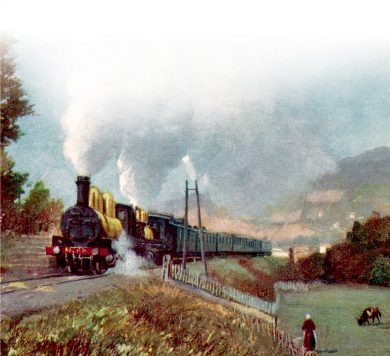 This print of an early steam train evokes the excitement and opportunities that - photo 7