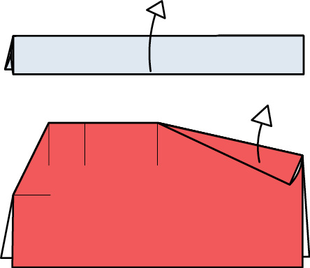 Open the Ladder to step 4 above On the Firetruck unfold the triangular flap - photo 22