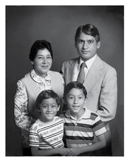 Alvi Family Portrait left to right Razia Akhtar Anwar Rizwan elder son - photo 2