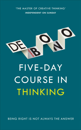 Edward de Bono - Five-Day Course in Thinking