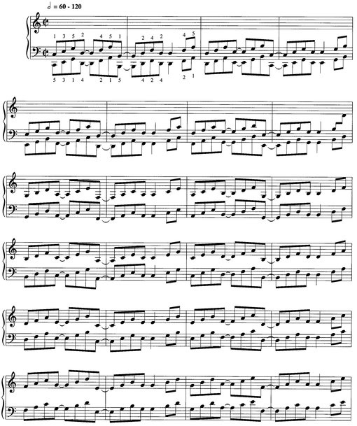 Salsa Hanon Music Instruction 50 Essential Exercises for Latin Piano - photo 13