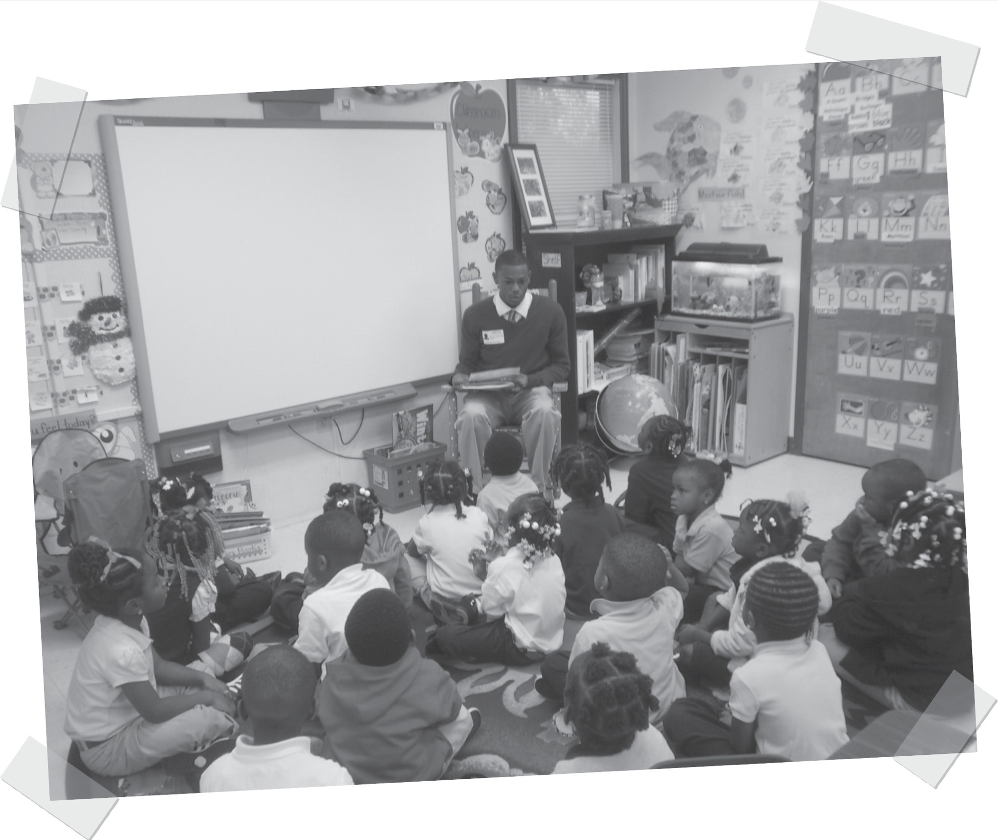 Peacemaker Marcus Williams reading his book The Stop Bullying Club to a group - photo 6