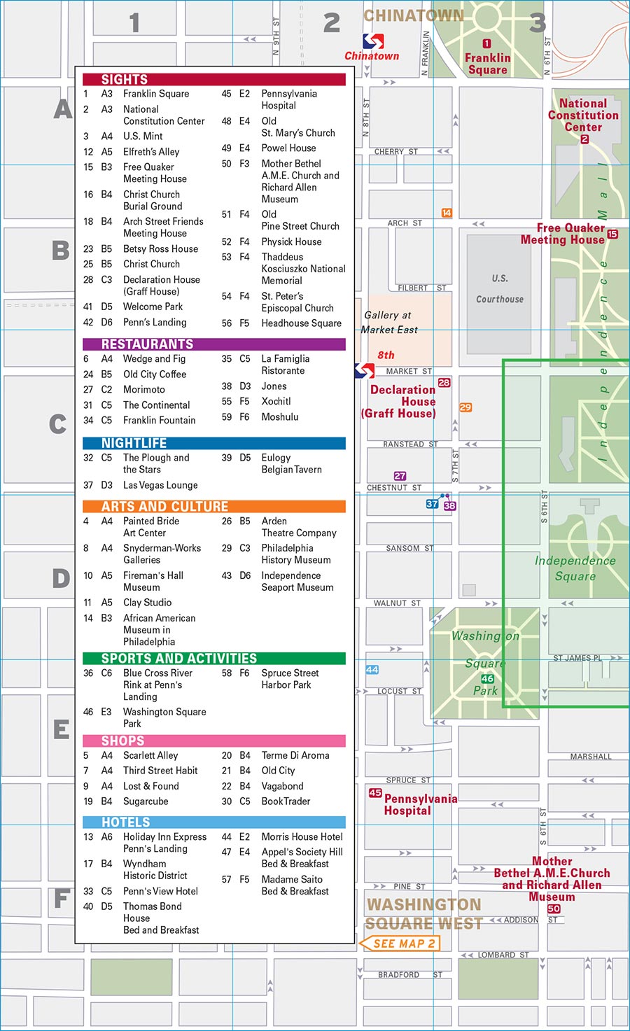 MAP 1 DETAIL Independence Square map halves follow - photo 5