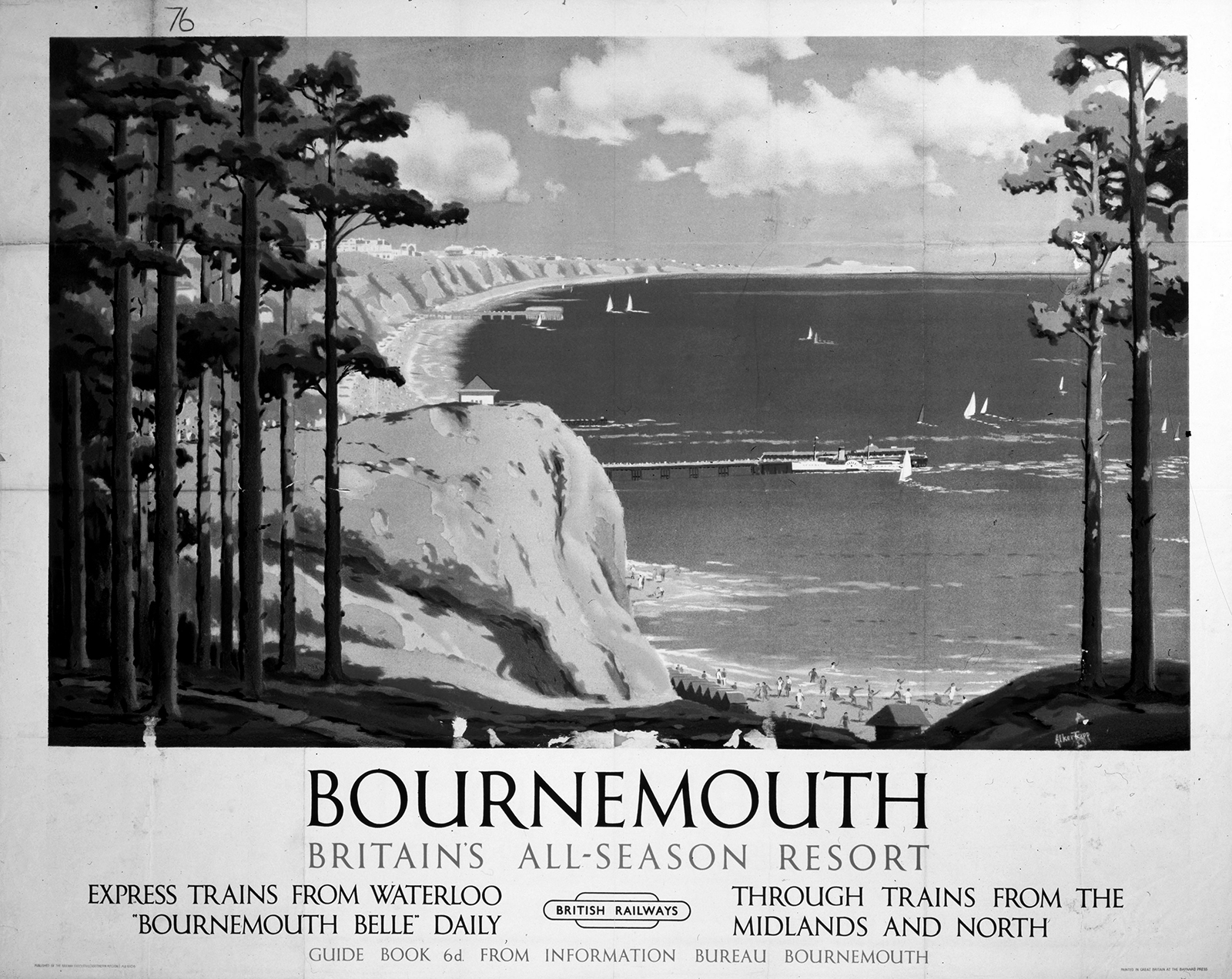 Frontispiece Bournemouth Britains All-Season Resort British Railways poster - photo 2