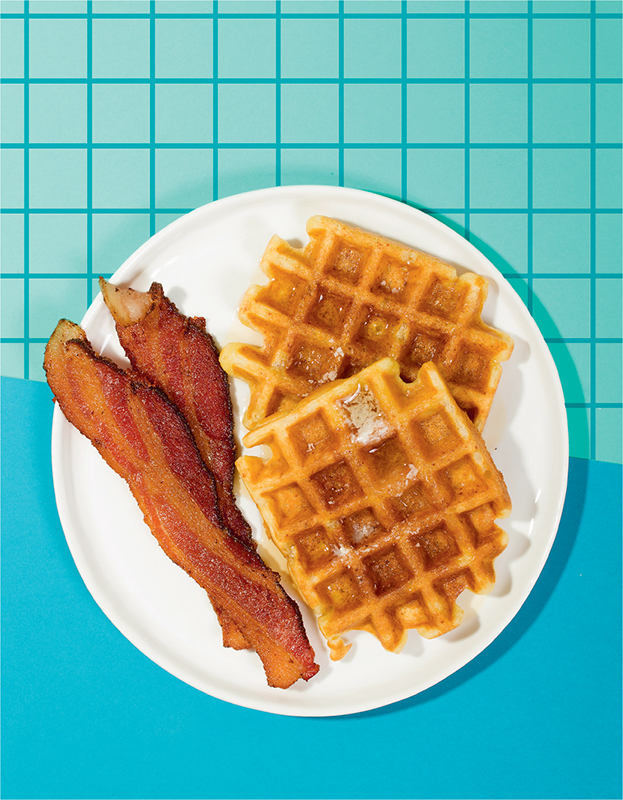 SERVES 4 Waffles are one of those essential dishes to have in your - photo 9