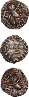 Not all hoards are large and spectacular these three early Saxon pennies late - photo 6