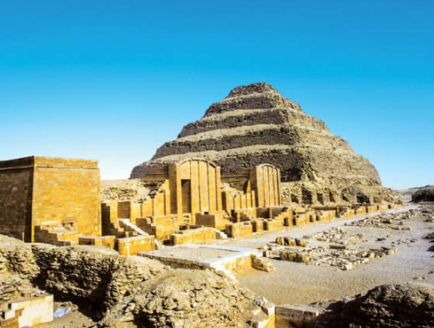 A 30 foot 10 meter wall surrounded the Step Pyramid and buildings around it - photo 5