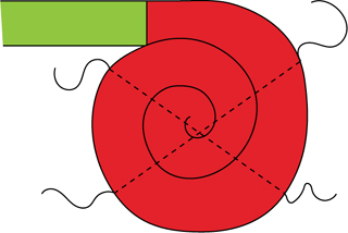 Figure 3 Set your sewing machine to a -inch-wide zigzag stitch Position the - photo 7