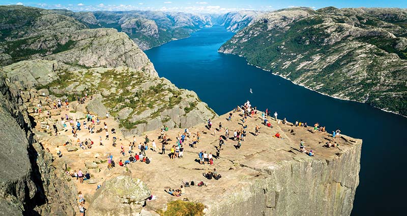 Preikestolen Cliff The hike to this flat cubed cliff which overlooks the - photo 15