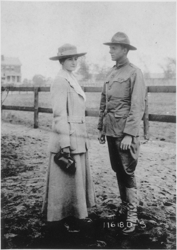 Paul and Frances Pennoyer at the army camp in Plattsburgh New York in 1917 - photo 2