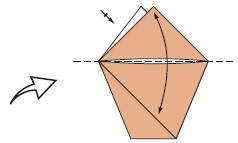 Fold down the top layer only to lie against the flap you just made Unfold - photo 8