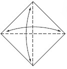 Begin with the white side facing up Fold in half corner-to-corner Unfold - photo 14