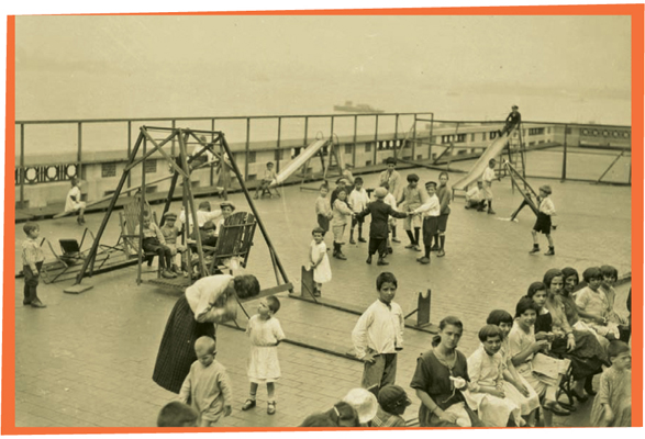 Children on the slides and swings Ellis Island 1924 Contents Nearing - photo 5