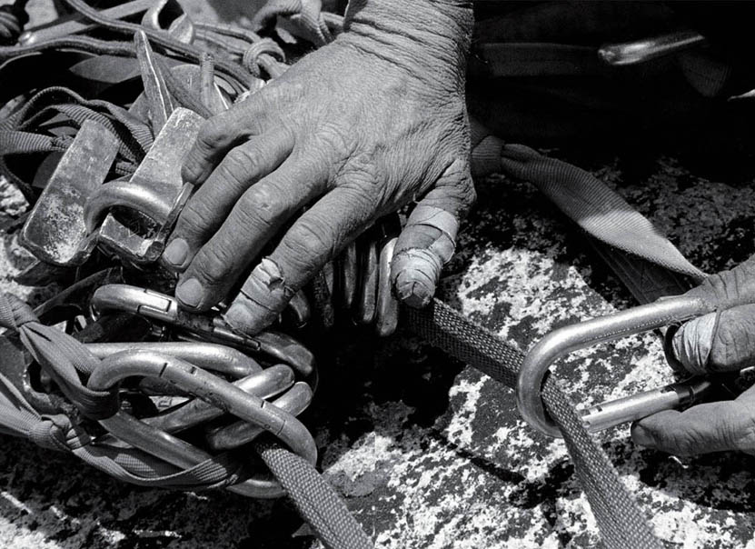 Warren Hardings hands after 27 days on the Dawn Wall Warren Harding on the - photo 8