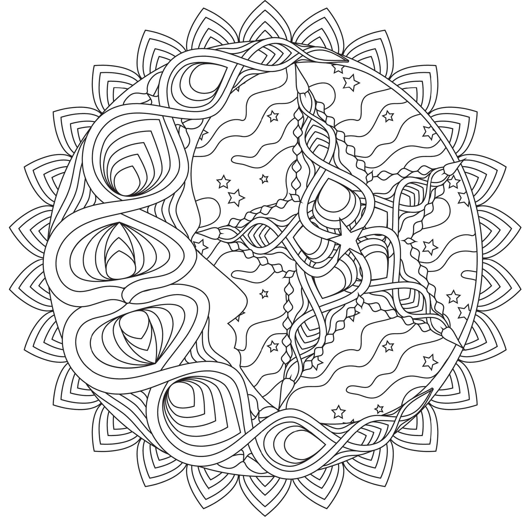 Coloring Dream Mandalas 30 Hand-drawn Designs for Mindful Relaxation - photo 4