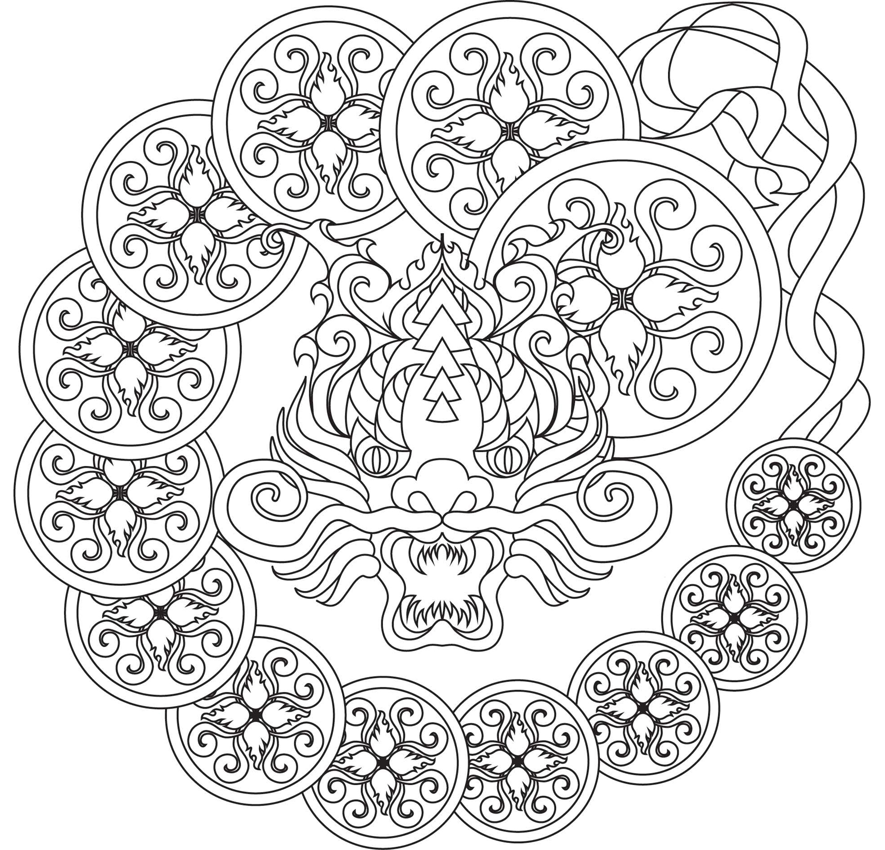 Coloring Dream Mandalas 30 Hand-drawn Designs for Mindful Relaxation - photo 23