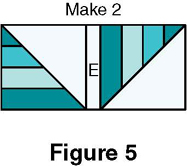 Join two E strips with one F square to make the center row as shown in Figure - photo 9