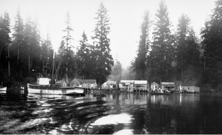 The Tla-o-qui-aht village of Okeamin on the east shore of the Kennedy River - photo 7