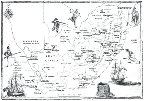 Sketch map showing the locations of the sites F OR MY FRIENDS C HARLES VAN O - photo 2