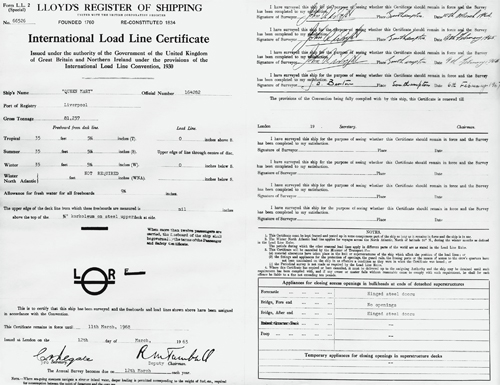 International load line certificate This important document resided on board - photo 4