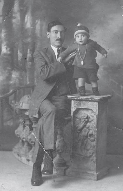 Maurice approx 18 months old with his uncle Saoud LOranais Oran 1929 - photo 1