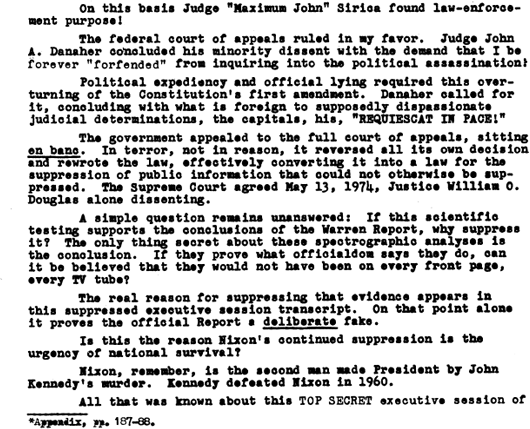 Whitewash IV The Top Secret Warren Commission Transcript of the JFK Assassination - photo 8
