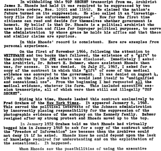 Whitewash IV The Top Secret Warren Commission Transcript of the JFK Assassination - photo 10