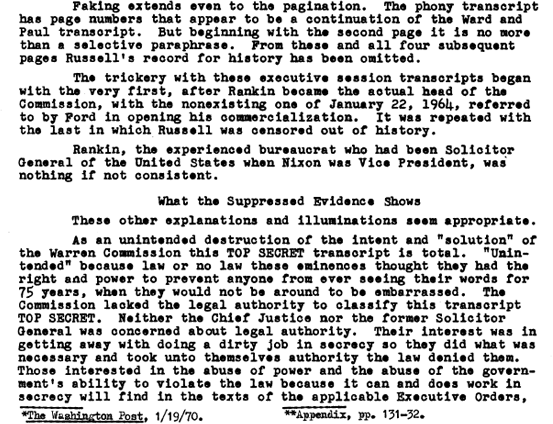 Whitewash IV The Top Secret Warren Commission Transcript of the JFK Assassination - photo 38