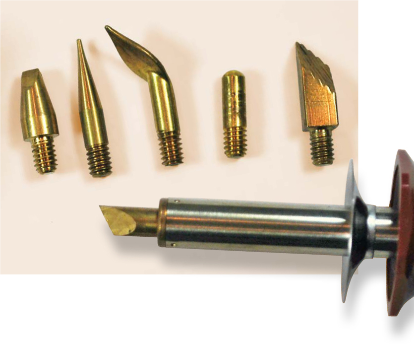 Most one-temperature soldering-style tools come with a set of screw-in brass - photo 6