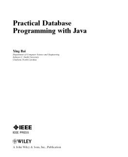 Ying Bai - Practical Database Programming with Java
