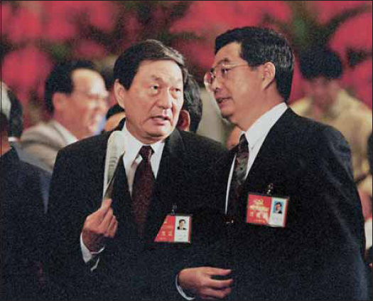 In conversation with Hu Jintao at the opening of the 15th Congress of the - photo 7