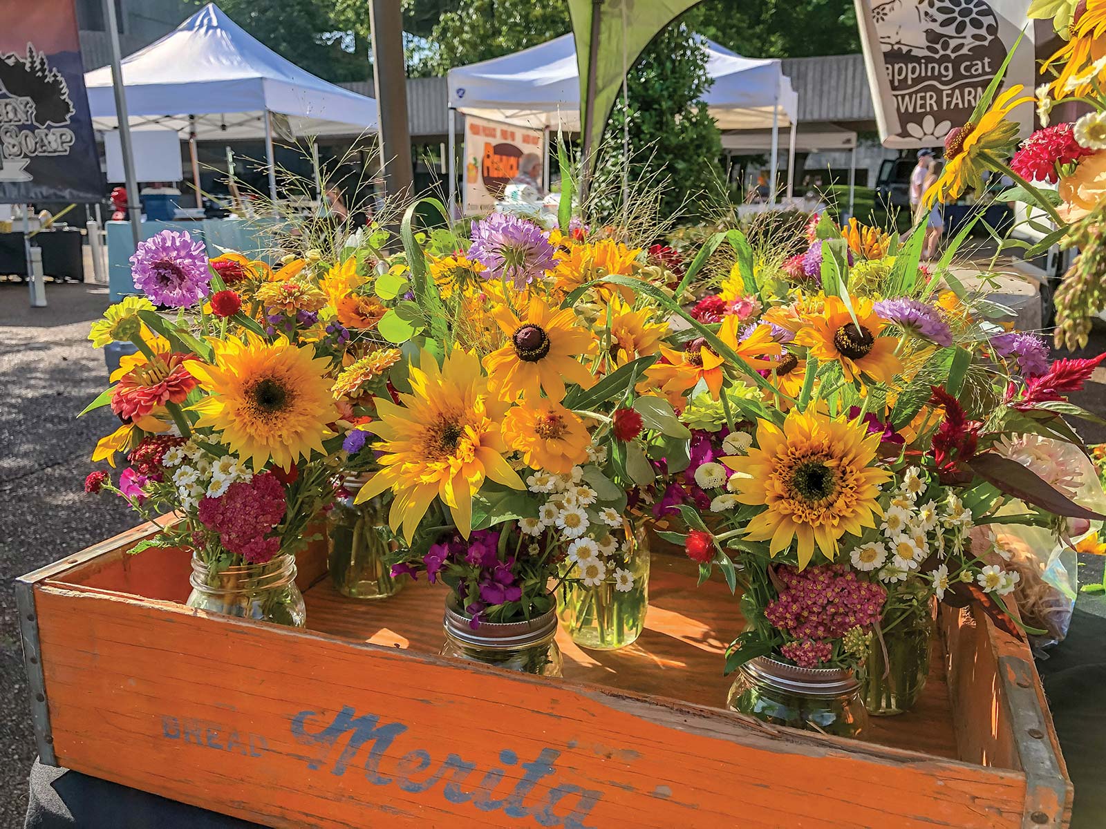 fresh cut flowers at the Market Square Farmers Market Theres a smell to this - photo 10