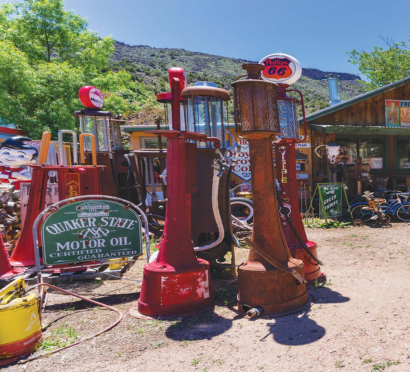 the Classical Gas Museum in Embudo the Cumbres Toltec steam train Pi - photo 8