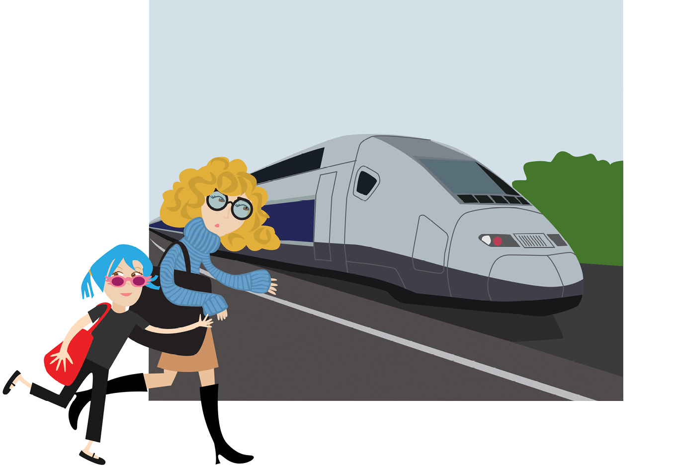 Secret Agent Josephine and Bug run to catch the super-fast Train Grand Vitesse - photo 15