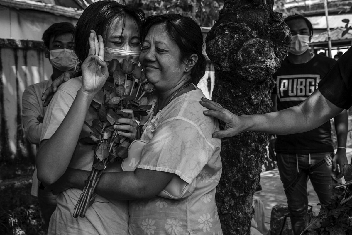 Cover photo A protester released from prison after three weeks of detention is - photo 4