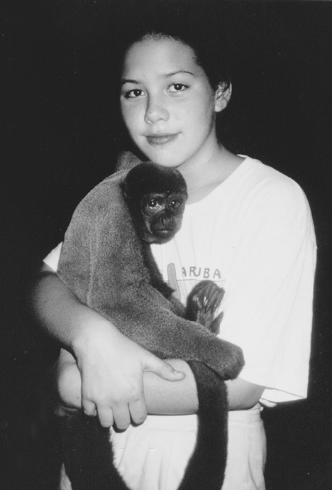 Severn cuddles a woolly monkey from the Brazilian rainforest CHAPTER 1 The - photo 11