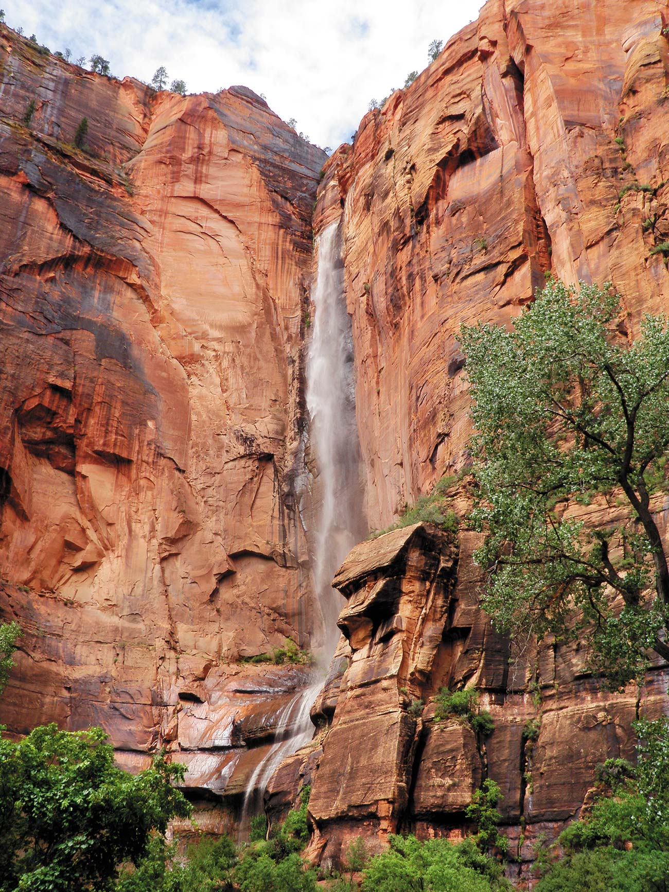 Temple of Sinawava in Zion National Park back country skiing in the Wasatch - photo 12