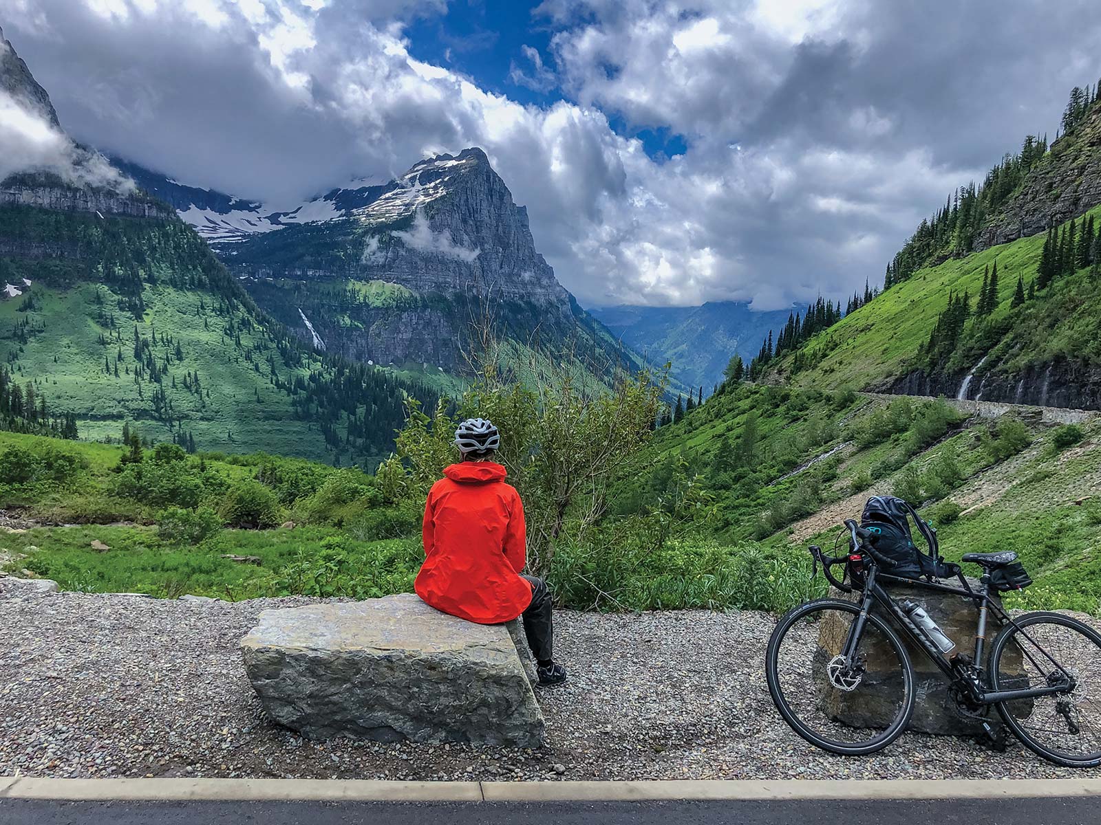 spring biking on Going-to-the-Sun Road Glacier APR-JUNE Although - photo 21