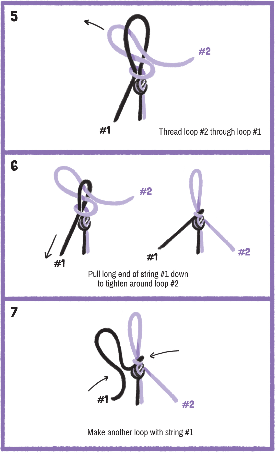 WORKS BEST WITH Lanyard String GATHER Two colors one string of each - photo 26