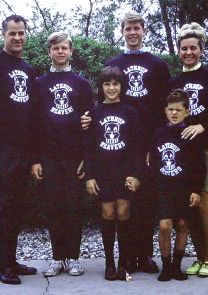 The Howes wearing Lathrup Beaver sweatshirts in 1967 the only year all four of - photo 20