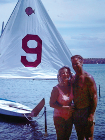 Colleen and Gordie at our Bear Lake cottage Number 9 with the 1970 Junior - photo 24