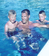 Swimming with Gordie and Marty in Florida Marty and me in front of Dads - photo 9