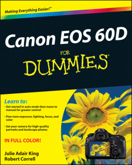 Julie Adair King Canon EOS 60D for Dummies