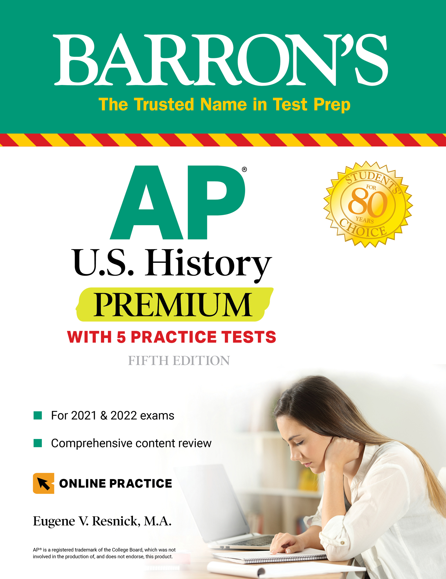 Barrons AP United States History PREMIUM WITH 5 PRACTICE TESTS FIFTH - photo 1